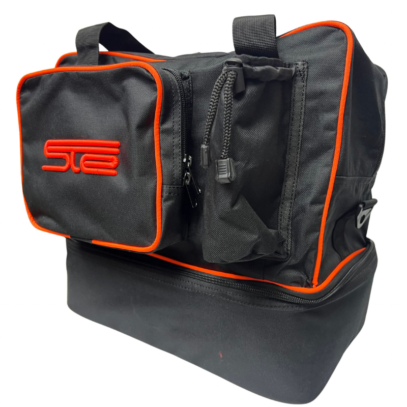 Bolsa de Tiro Negra/Naranja Fluor STE Grn - 60x33x27 cm