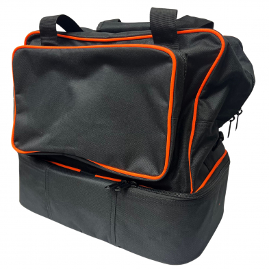 Bolsa de Tiro Negra/Naranja Fluor STE Grn - 60x33x27 cm