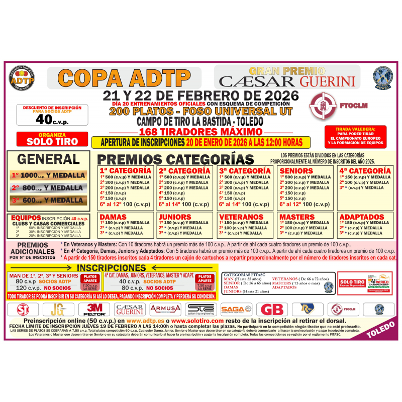 Copa ADTP - Gran Premio Caesar Guerini F.U. en La Bastida, Toledo. [21/22 Febrero]