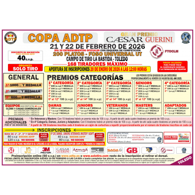 Copa ADTP - Gran Premio Caesar Guerini F.U. en La Bastida, Toledo. [21/22 Febrero]
