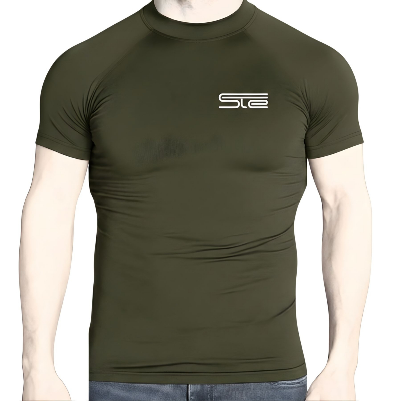 Camiseta Térmica STE Manga Corta Verde