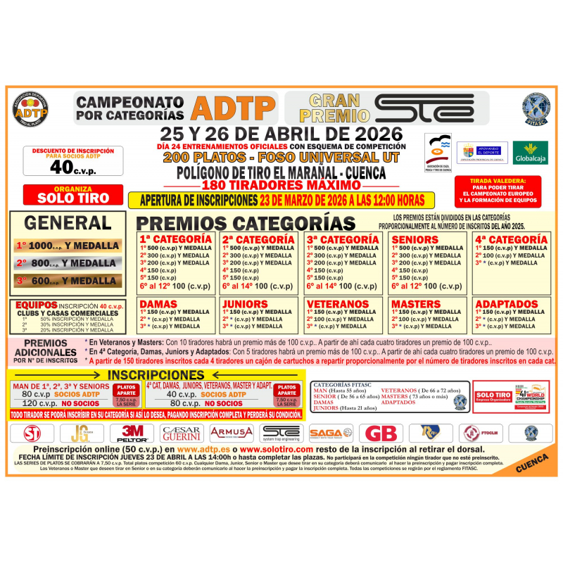 Campeonato Por Categorías ADTP - Gran Premio STE F.U. en Cuenca [ABRIL]