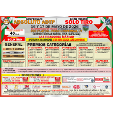 Campeonato Absoluto ADTP - Gran Premio SOLO TIRO F.U. en Irún [MAYO]